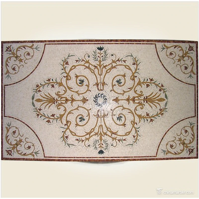 Rectangle Floor Medallion/Rectangle Marble Floor Medallions Patterns/Foyer Medallion Floor