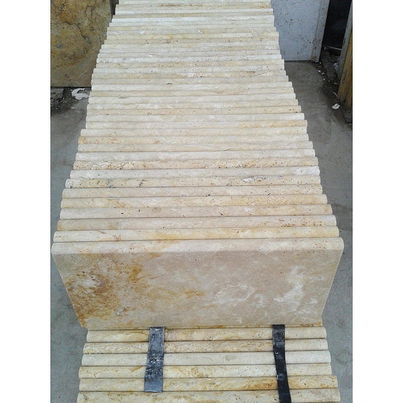 Beige China Bullnose Travertine Swimming Pool Coping Paver