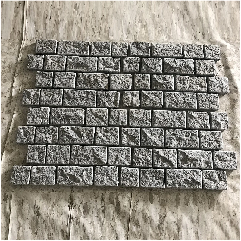 Cheap Price Tumbled Grey Granite Sidewalk Mesh Net Paving Stone for Patio Pavers