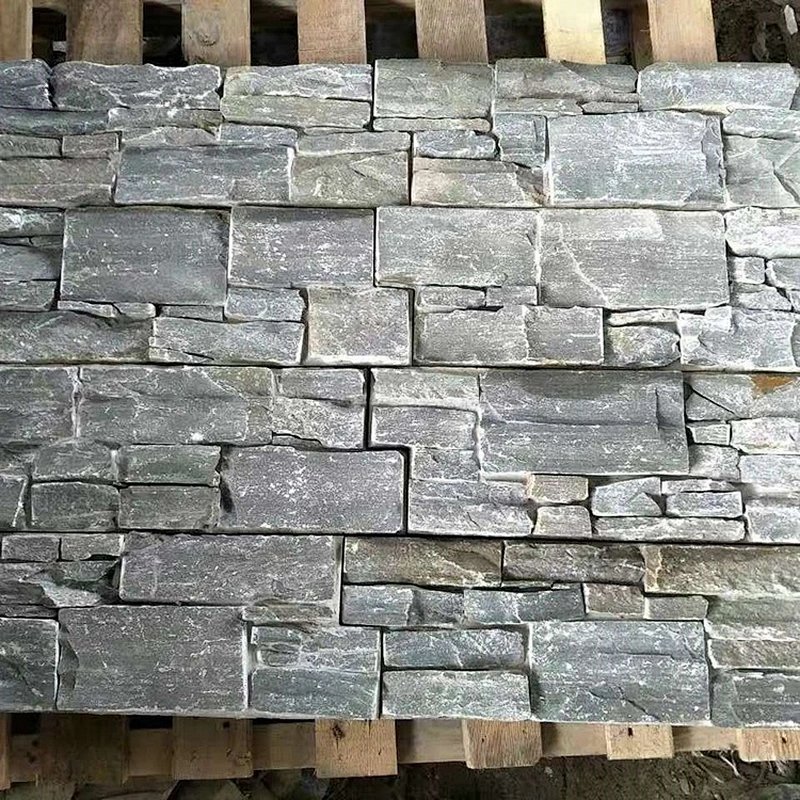 Natural Culture Grey Slate Wall Cladding Panel High Quality Stacked Stone