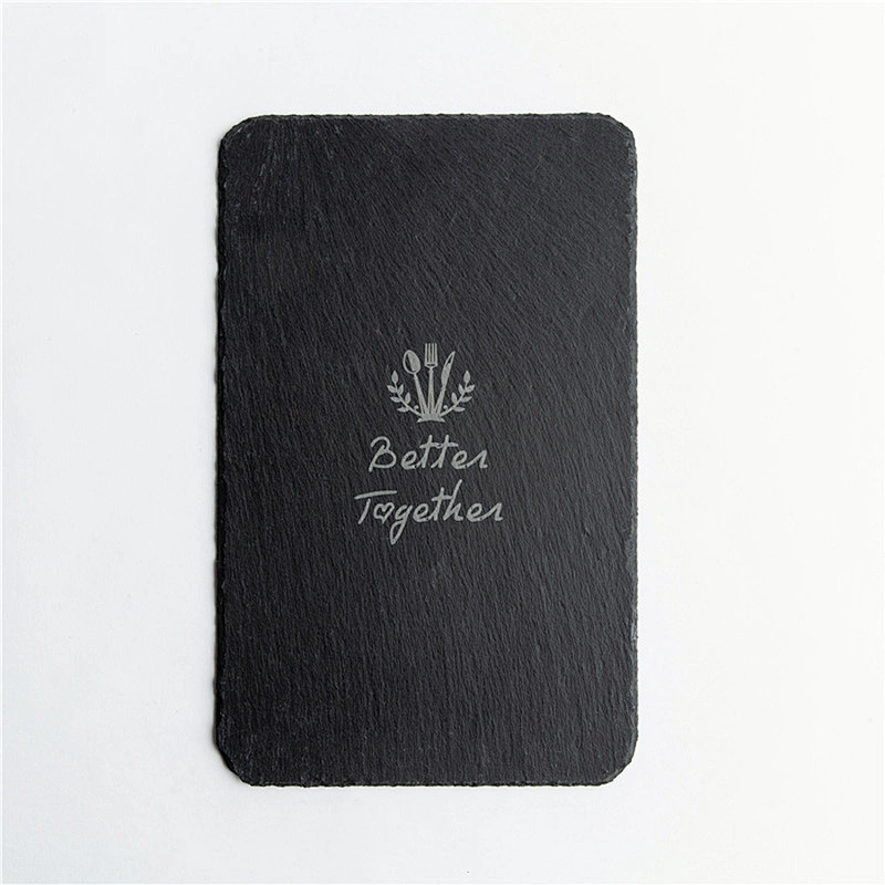 Cheap Special offer kitchen supplies food plate rectangular slate pizza plate sushi plate