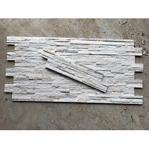 White Quartzite 8 Strips Interior Stone Veneer/White Quartz Stone Veneer/Culture Stone Natural