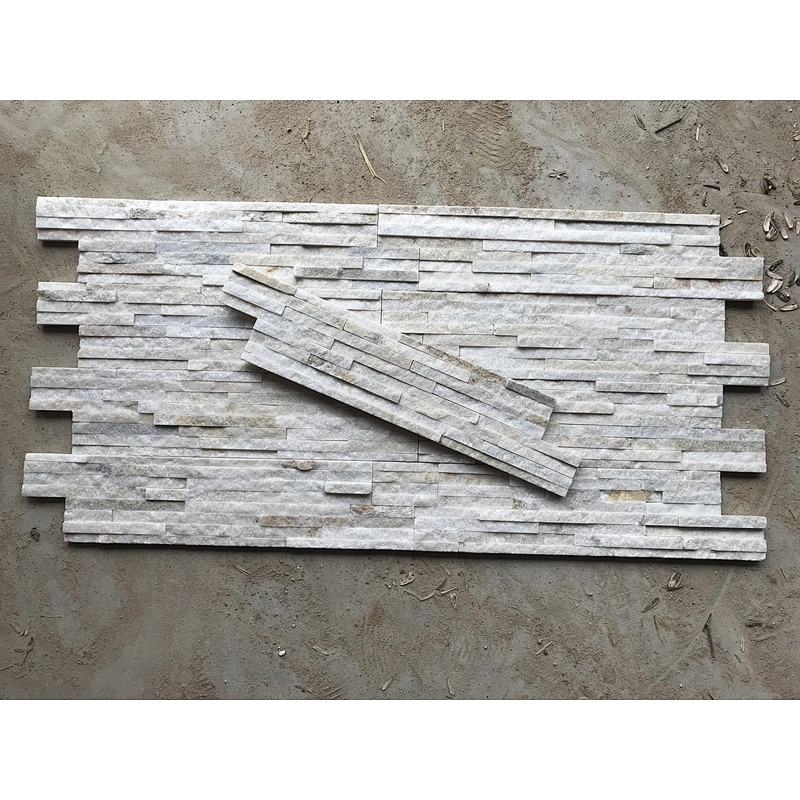 White Quartzite 8 Strips Interior Stone Veneer/White Quartz Stone Veneer/Culture Stone Natural