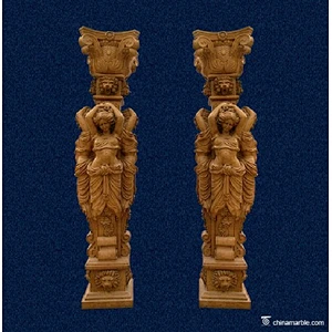 stone house pillar/natural stone gate pillar/stone column pillar