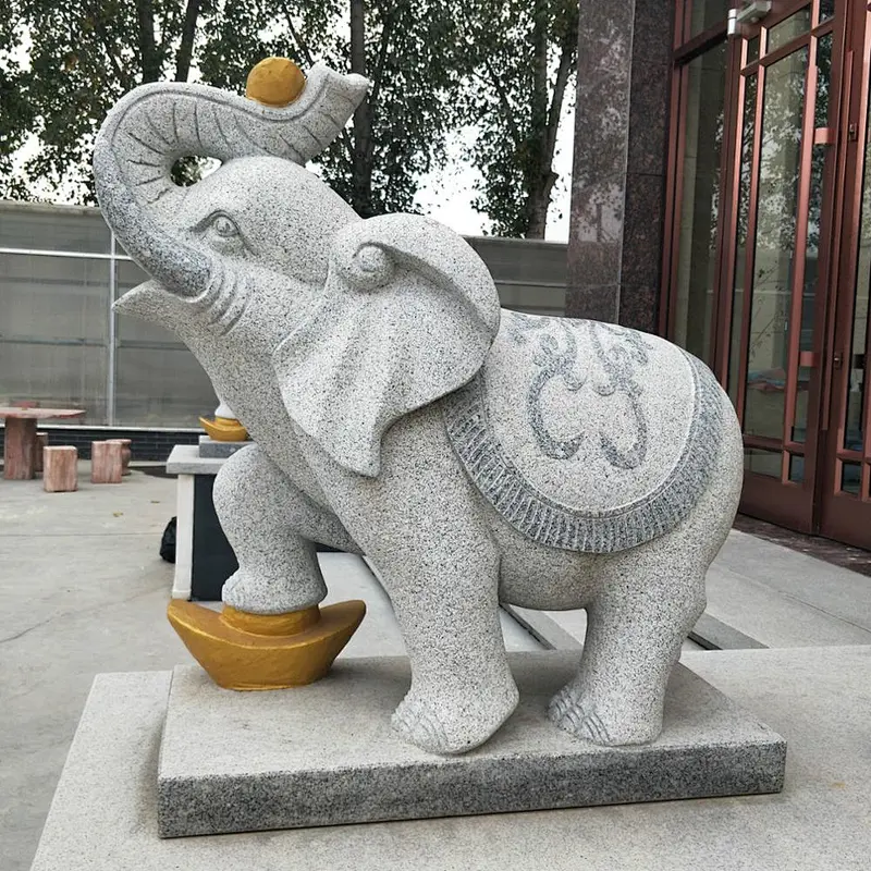 life size elephant sculpture/stone elephant sculpture/giant elephant statue