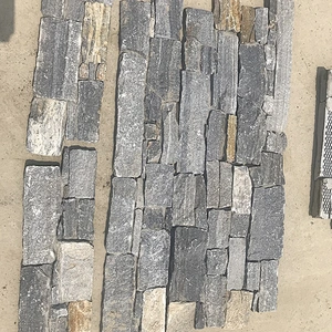 Rust Style Meshed Cement Blue Quartzite Family Wall Stack Stone