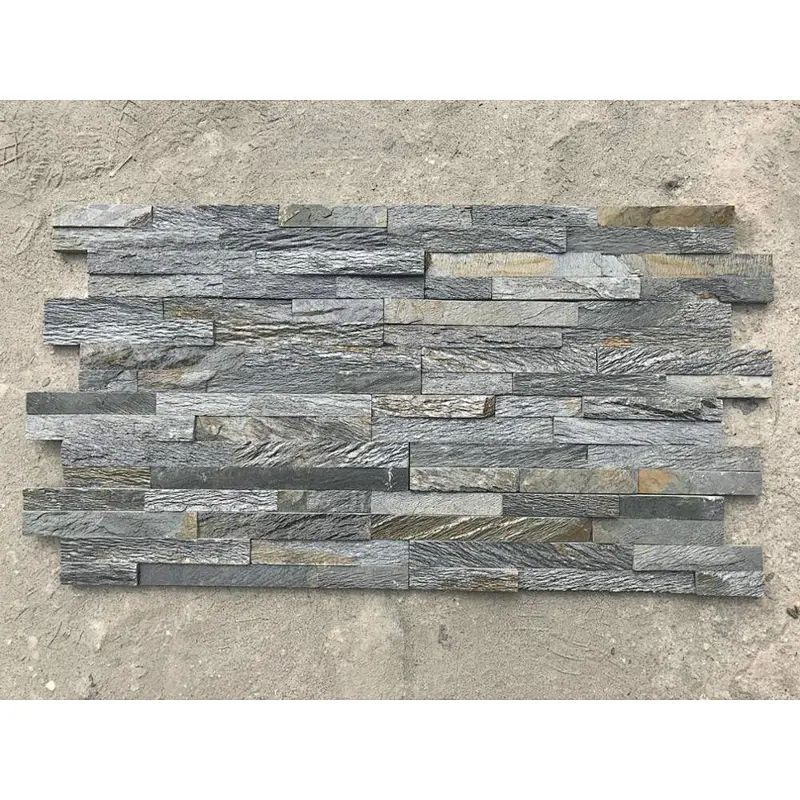 Water Wave Quartzite Wall Cladding Tile/Fireproof Decorative Wall Stone/Natural Stone Veneer