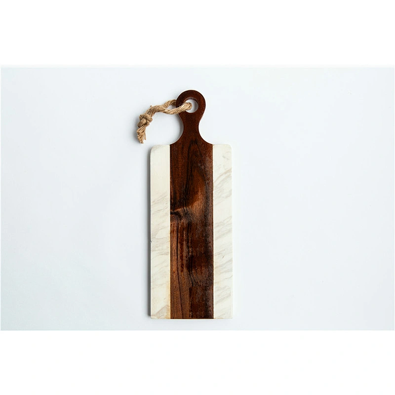 CHEAP kitchen supplies Marble mosaic acacia plate Irregular Plate Dish Stone tableware Dark wood grain Light wood grain
