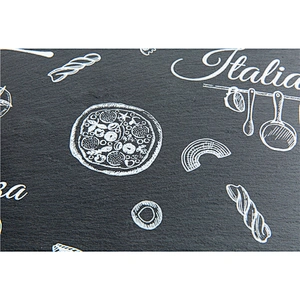 Cheap Special offer kitchen supplies food plate rectangular slate pizza plate sushi plate