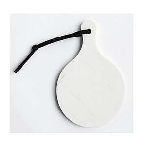 Cheap Kitchen White Circular Marble Cheese Board For Professional Manufacture