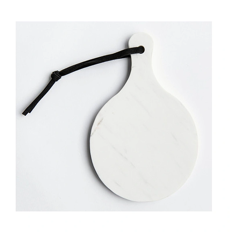 Cheap Kitchen White Circular Marble Cheese Board For Professional Manufacture