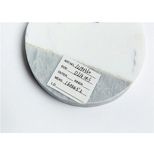 Cheap Kitchen Gray and White Marble Cheese Board For Professional Manufacture