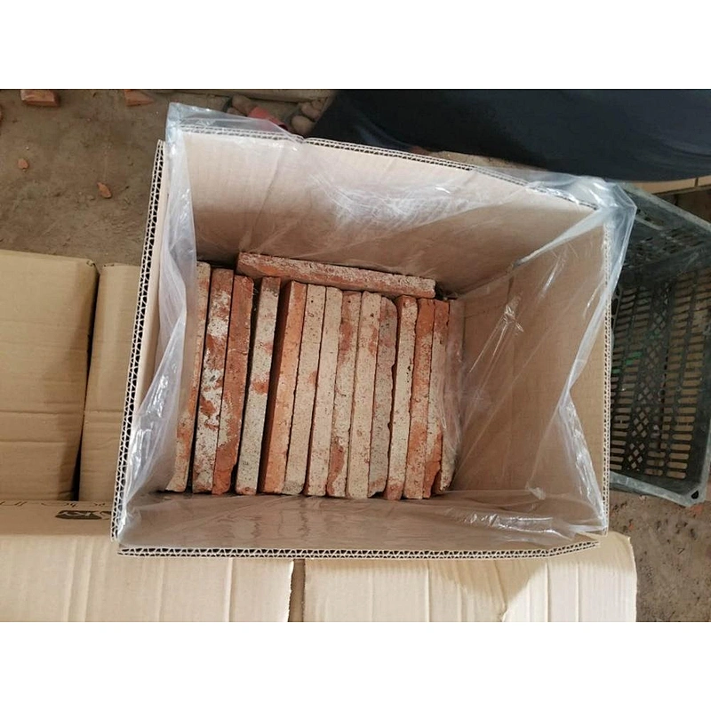 Old House Used Antiqu Looking Facial Wall Reclaimed Thin Clay Brick Veneer