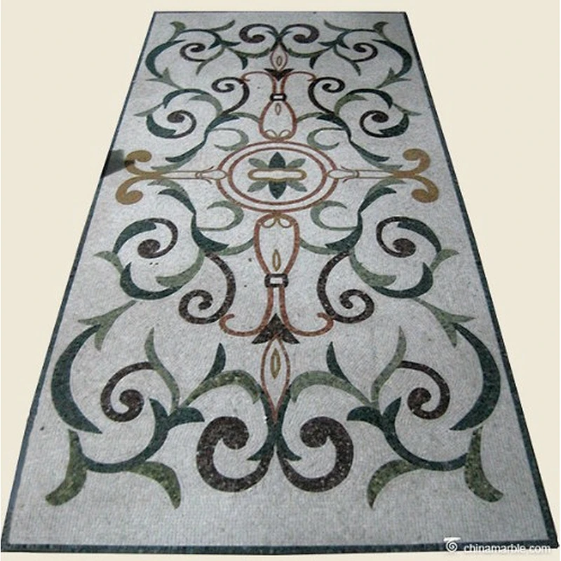 rectangle floor medallion/water jet medallion paver stone