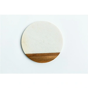 Cheap kitchen supplies food dinner plate marble solid wood dish round tray