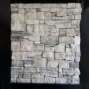 Cloudy Grey Natural Split Face Slate Quartzite Concrete Paving Stone Stack