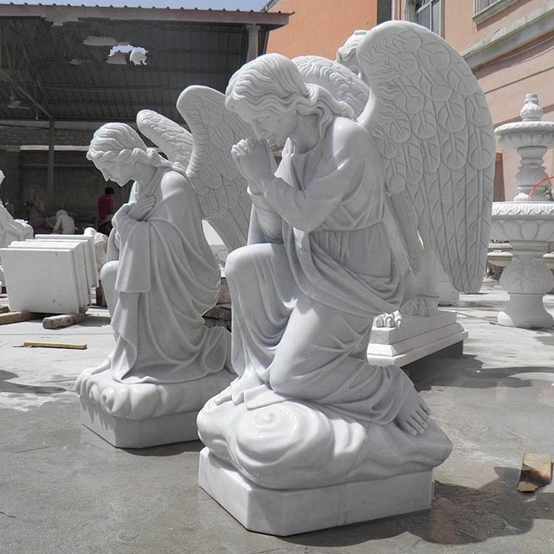 Kneeling Life Size Angel Statue Large