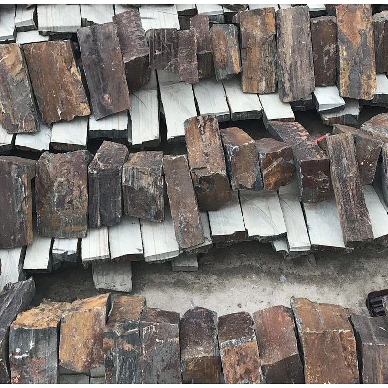Rust Slate Dry Loose Stone Decorating Wall Stone/Stacked Stone Wall ...