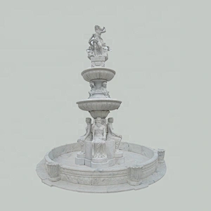 Outdoor Marble Water Fountain Stone garden