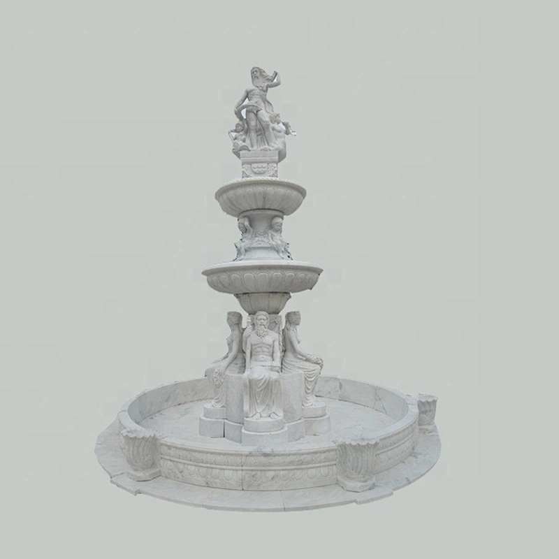 Outdoor Marble Water Fountain Stone garden