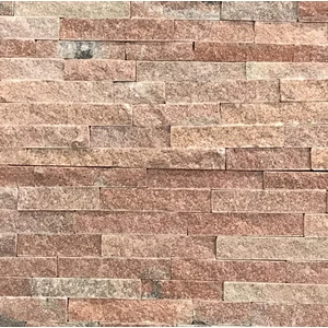 Peach Pink Quartzite Natural Stone Thin Veneer/Stone Wall Cladding Tiles/Culture Stone Natural