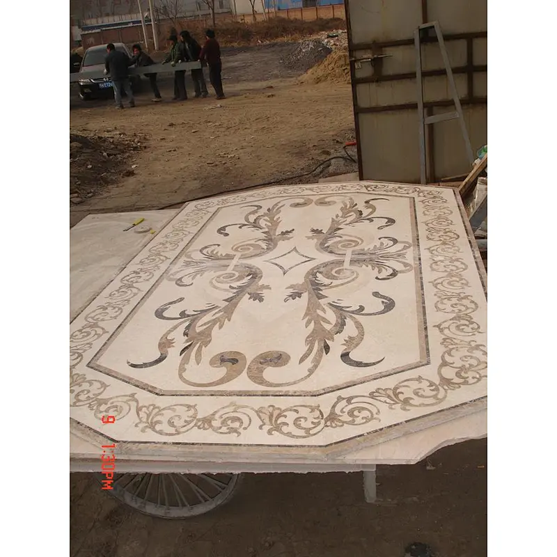 Tile Round Mosaic Medallion Floor Patterns/Marble Mosaics Medallion