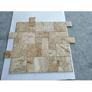 Beige Travertine Tiles Tlooring Big Size/Exterior Flooring Stone Tiles