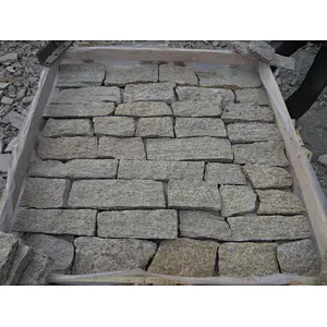 Tiger Skin Yellow Granite natual loose stone wall cladding