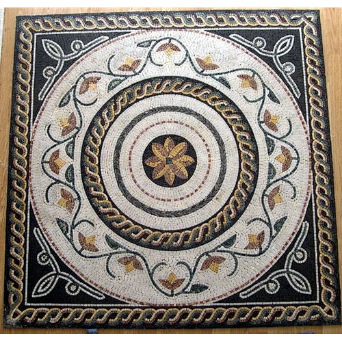 Tile Round Mosaic Medallion Floor Patterns/Marble Mosaics Medallion