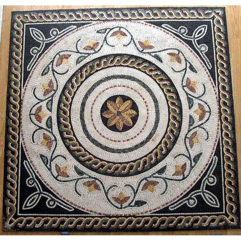 Tile Round Mosaic Medallion Floor Patterns/Marble Mosaics Medallion