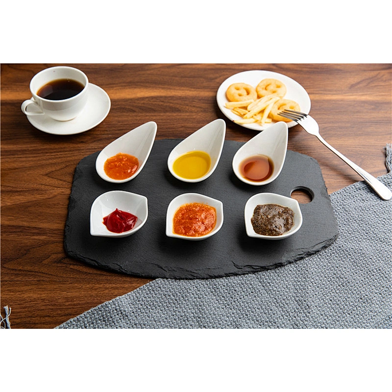 Cheap Special Kitchen Supplies Food Plate Irregular Slate Pizza Plate Sushi Plate