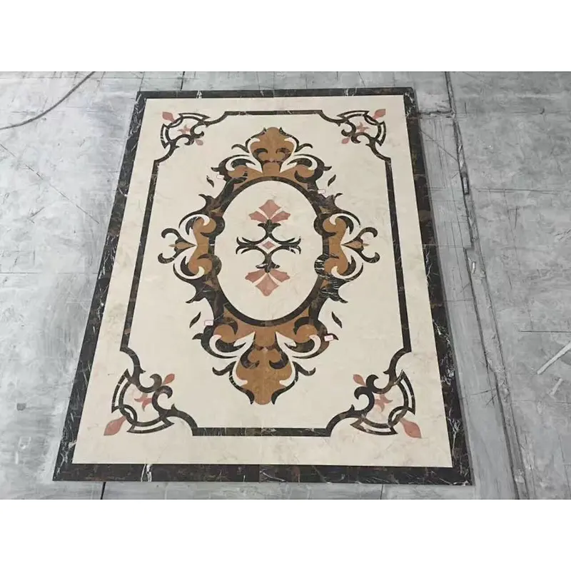 Waterjet Medallion/Tile Medallions/Tile Round Mosaic Medallion Floor Patterns