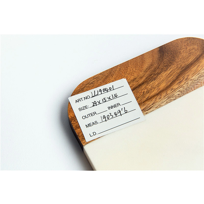 Marble mosaic acacia plate Rectangle  Plate Dish Stone tableware Non-perforable