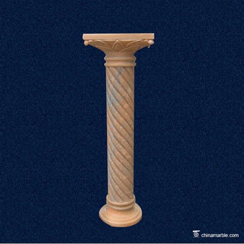 stone porch column design/indoor marble column/marble stone roman column