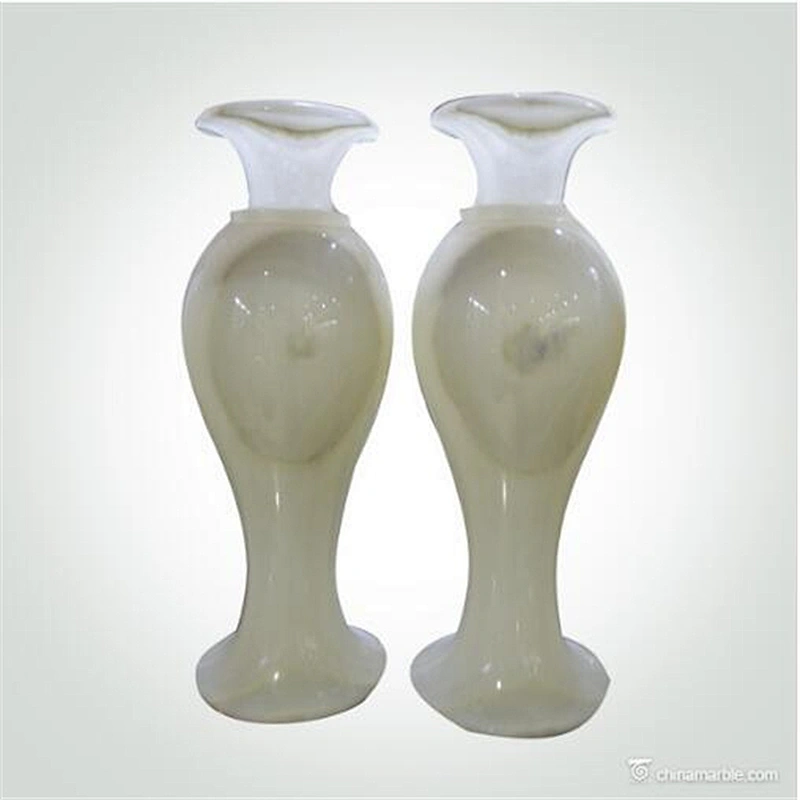 Home Decor Natural Stone Marble Onyx Handicraft Works Vase