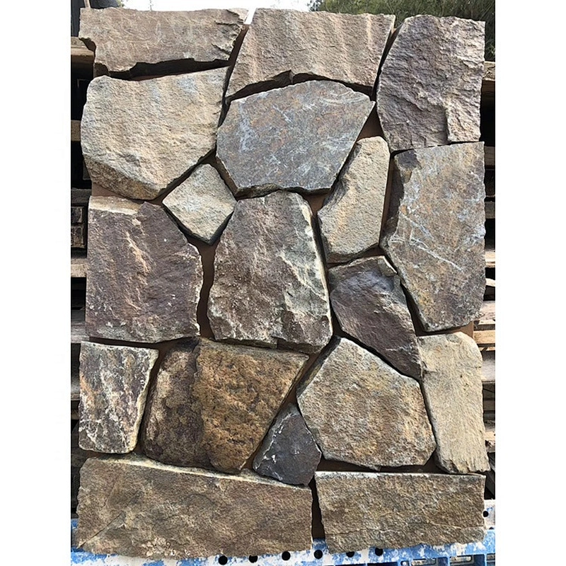 Fireproof Decorative Multicolor Culture Wall Natural Cladding Stone