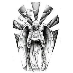 White Marble Angel Statue