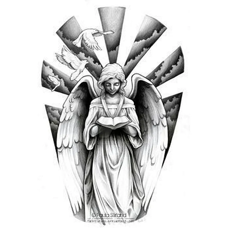 White Marble Angel Statue