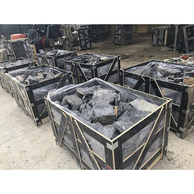 Black Slate Loose Stone Cladding/Random Stone Wall/Crazy Stone