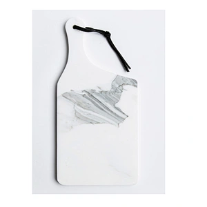 Cheap Kitchen White Irregular Marble Cheese Board For Professional Manufacture