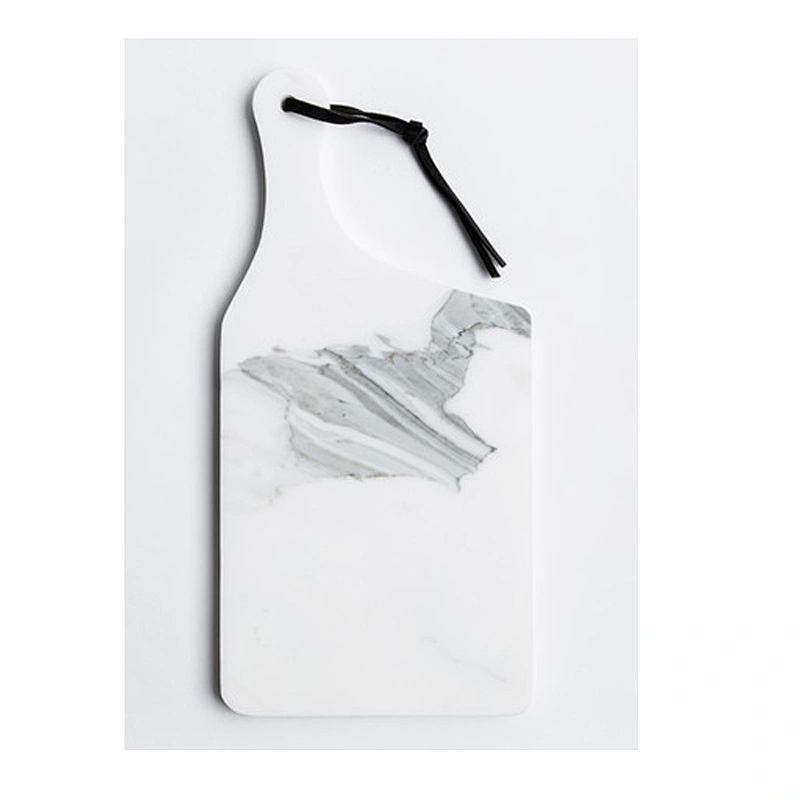 Cheap Kitchen White Irregular Marble Cheese Board For Professional Manufacture