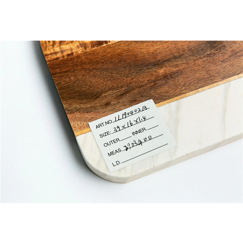 Marble mosaic acacia plate Polygon Plate Dish Stone tableware Irregular Utensil