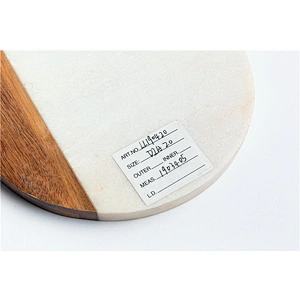 Cheap kitchen supplies food dinner plate marble solid wood dish round tray
