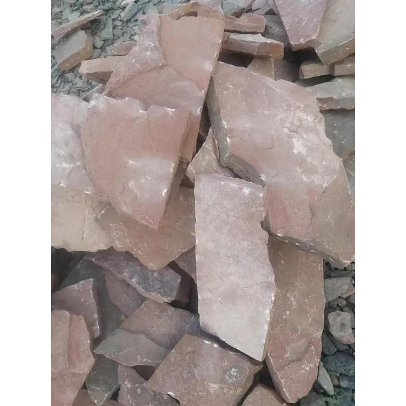 Irregular Red Sandstone Flagstone for Landscaping Paving