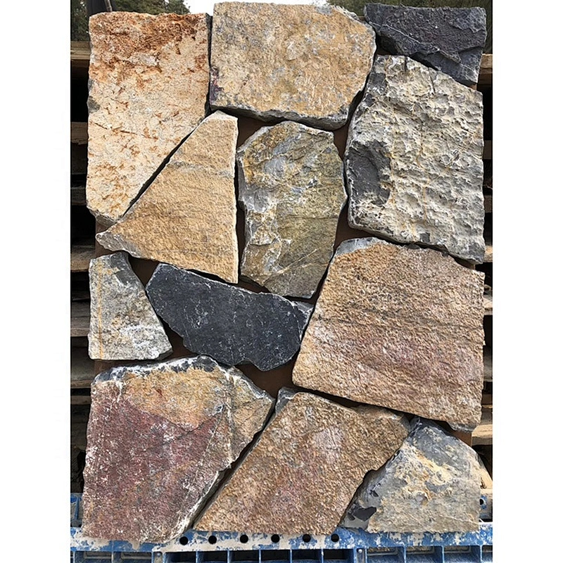 Fireproof Decorative Multicolor Culture Wall Natural Cladding Stone