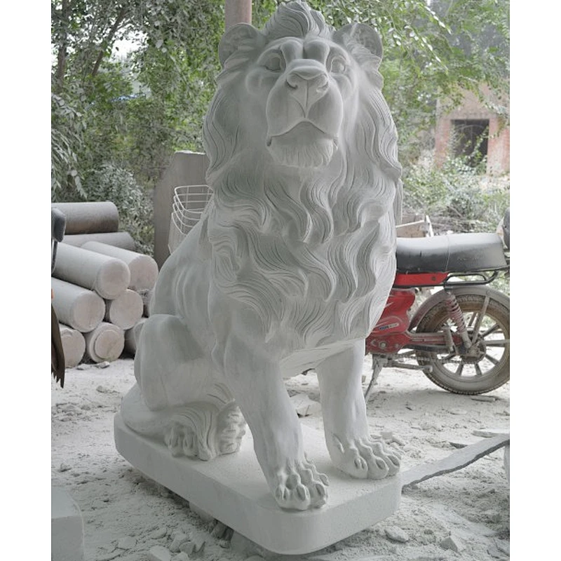 lion stone sculpture in stone sculpture modern
