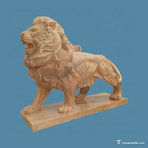 Lions Stone Sculpture Statues