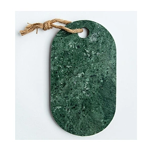 Cheap Kitchen Green Ellipse Marble Cheese Board For Professional Manufacture
