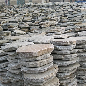 Natural Slate Outdoor Landscaping Round Shape Stepping Stone Garden Paving