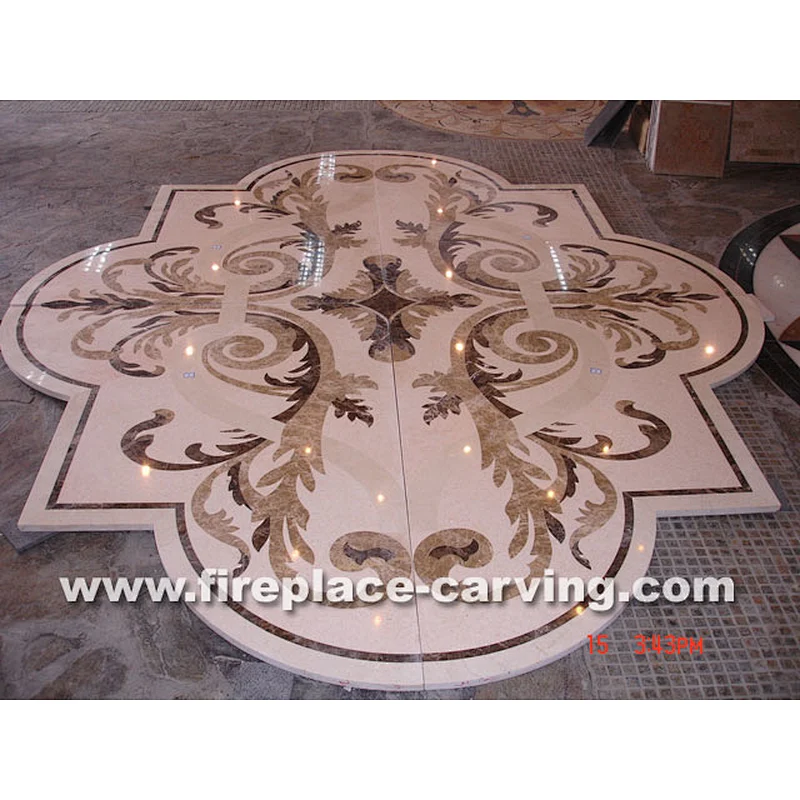 Medallion Tile/Lowes Medallion Floor/Waterjet Marble Medallion